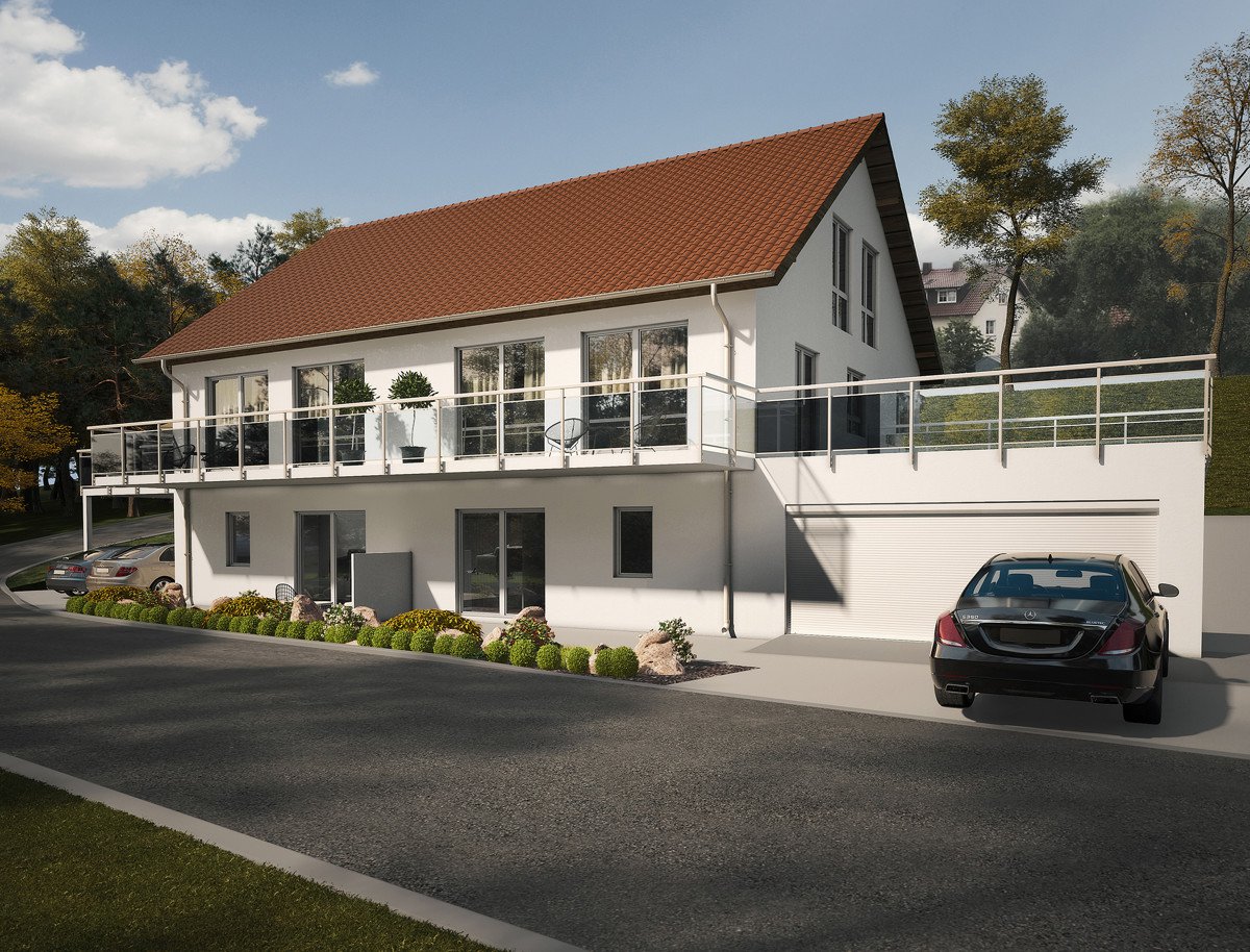 Foto Neubau-Doppelhaus in Wörth/Donau
